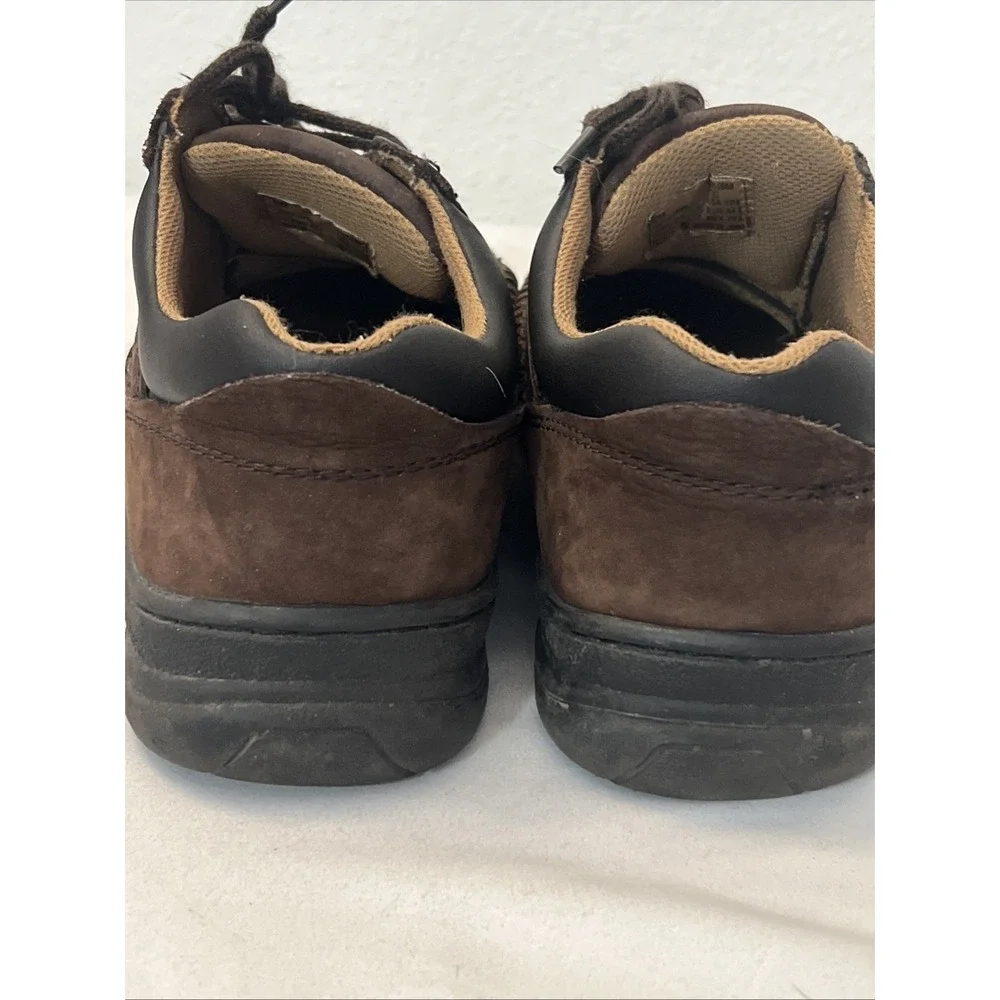 Earth Shoe Mens Kirk 10.5W Wide Width Brown Leather Casual Oxford Comfort Shoes‎
